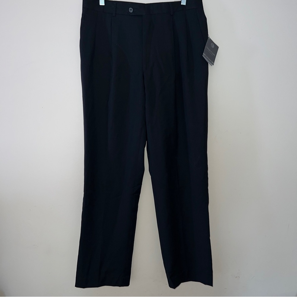 Mens Giorgio Cosani Wool Black Dress Pants Size 34W NWT